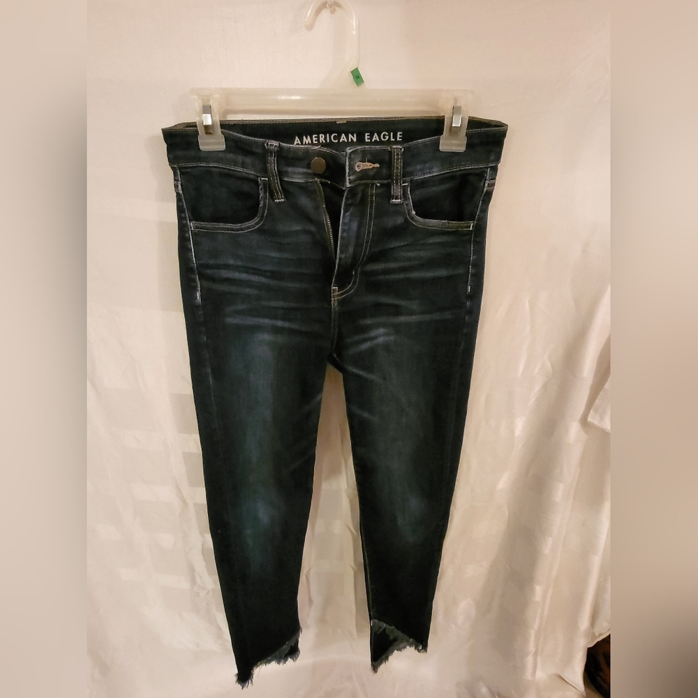 AMERICAN EAGLE Jeggings with Asymmetrical Rips - Women's Size 6